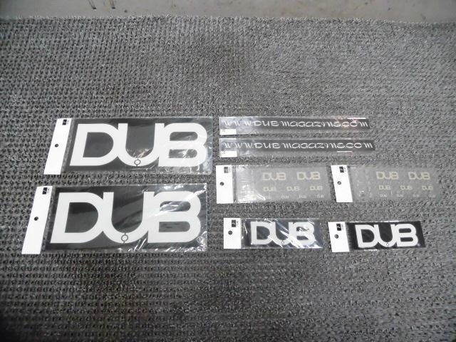 ★新品!☆DUB ステッカー デカール シール セット 大×2 中×2 ロゴ×2 アドレス×2 / ZG10-1578_画像1