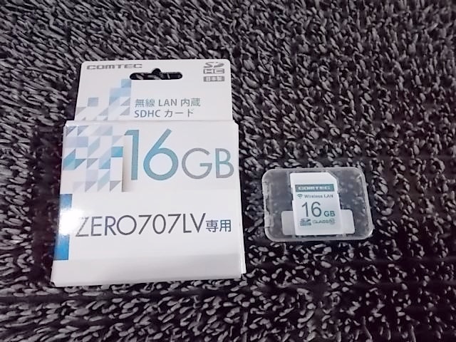 ★未使用!☆COMTEC コムテック ZERO707LV 専用 SDカード 16GB SDHC 無線LAN内臓 / 3J11-1209_画像1