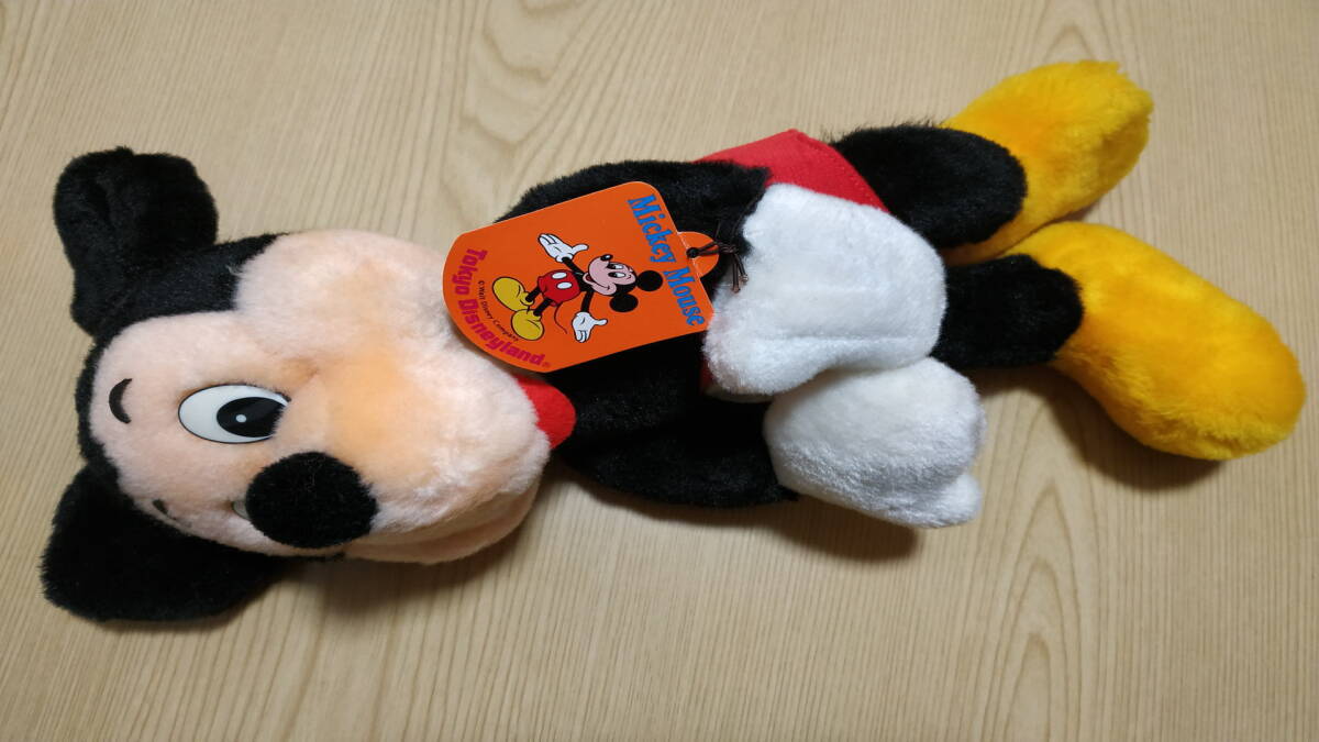 ミッキーマウス Mickey Mouse ぬいぐるみ 人形 東京ディズニーランド Hugging Type 抱きつくタイプ 日本製 Made in Japan_画像1