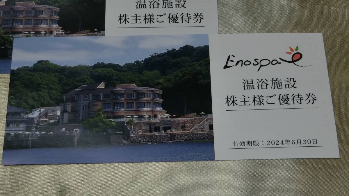 2b■ Enospa 江の島アイランドスパ 優待券 ２枚 温浴施設 株主様ご優待券 ■ 飯田グループHD ★送料63円～の画像2