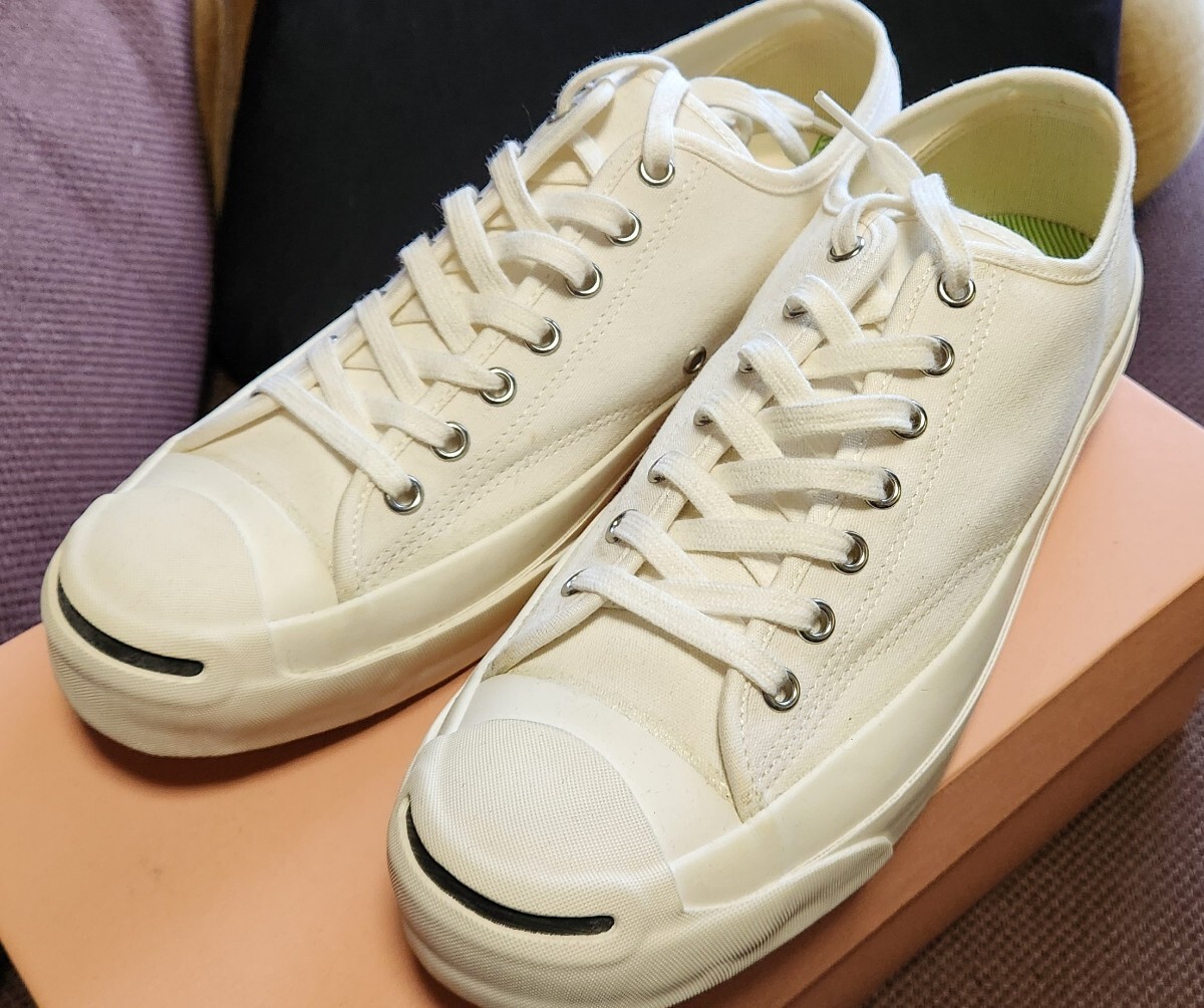 ★美品即決 CONVERSE JACK PURCELL Addict CANVAS WHITE US9★/コンバース ジャックパーセル アディクト ホワイト_画像1