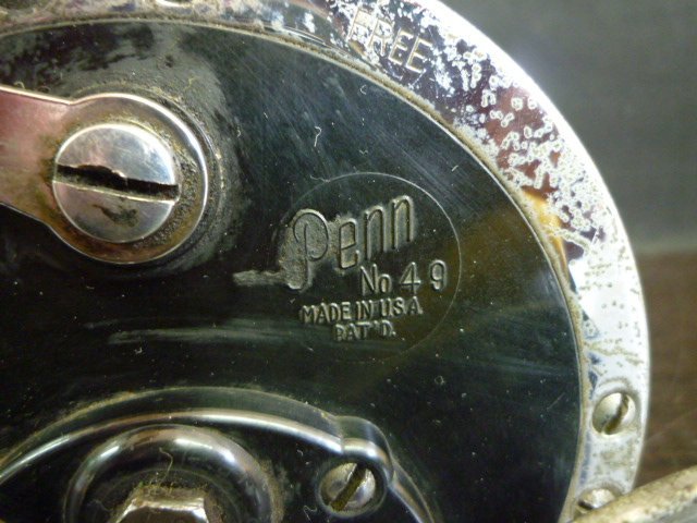 FSA-00675-47 PENN ペン NO.49 DEEP SEA REEL ディープシーリール ※ジャンク品 両軸リール 船リール OLD_画像8