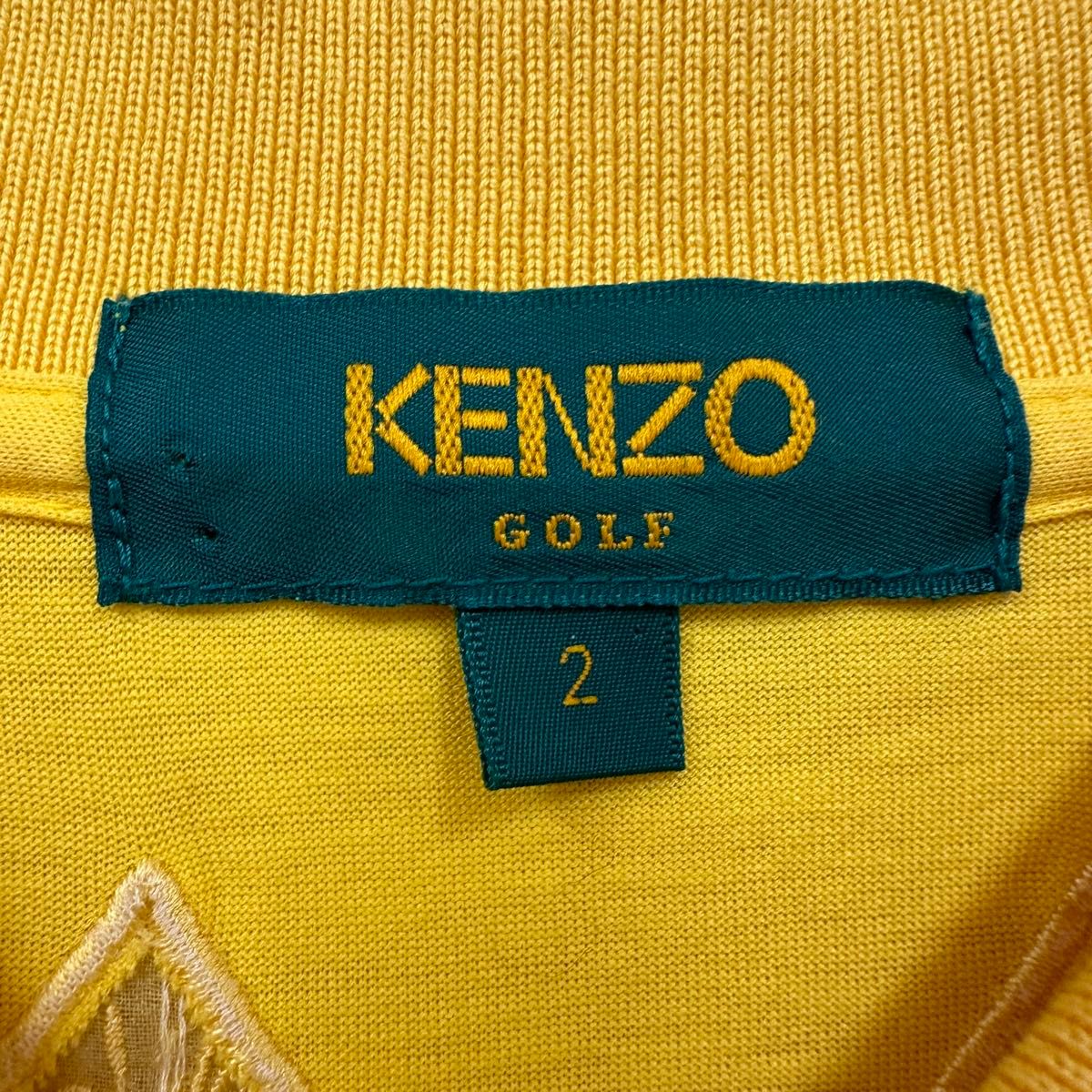 KENZOポロシャツ KENZO GOLF レトロポロシャツ レース 刺繍 ポロシャツ ゴルフウェア 長袖ポロシャツ ケンゾー