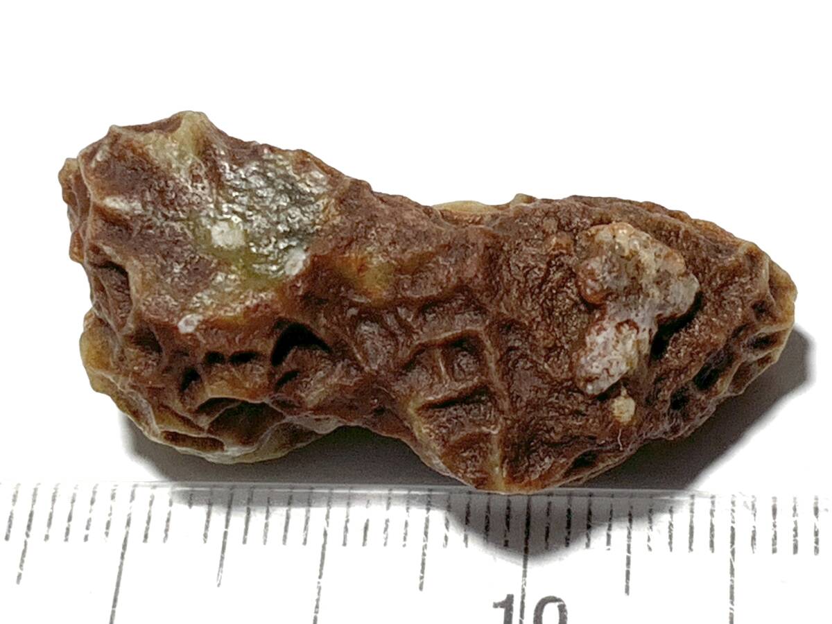 戈壁瑪瑙 筋脉石原石 内蒙阿拉善瑪瑙・21・12ｇ（中国産鉱物標本）の画像3
