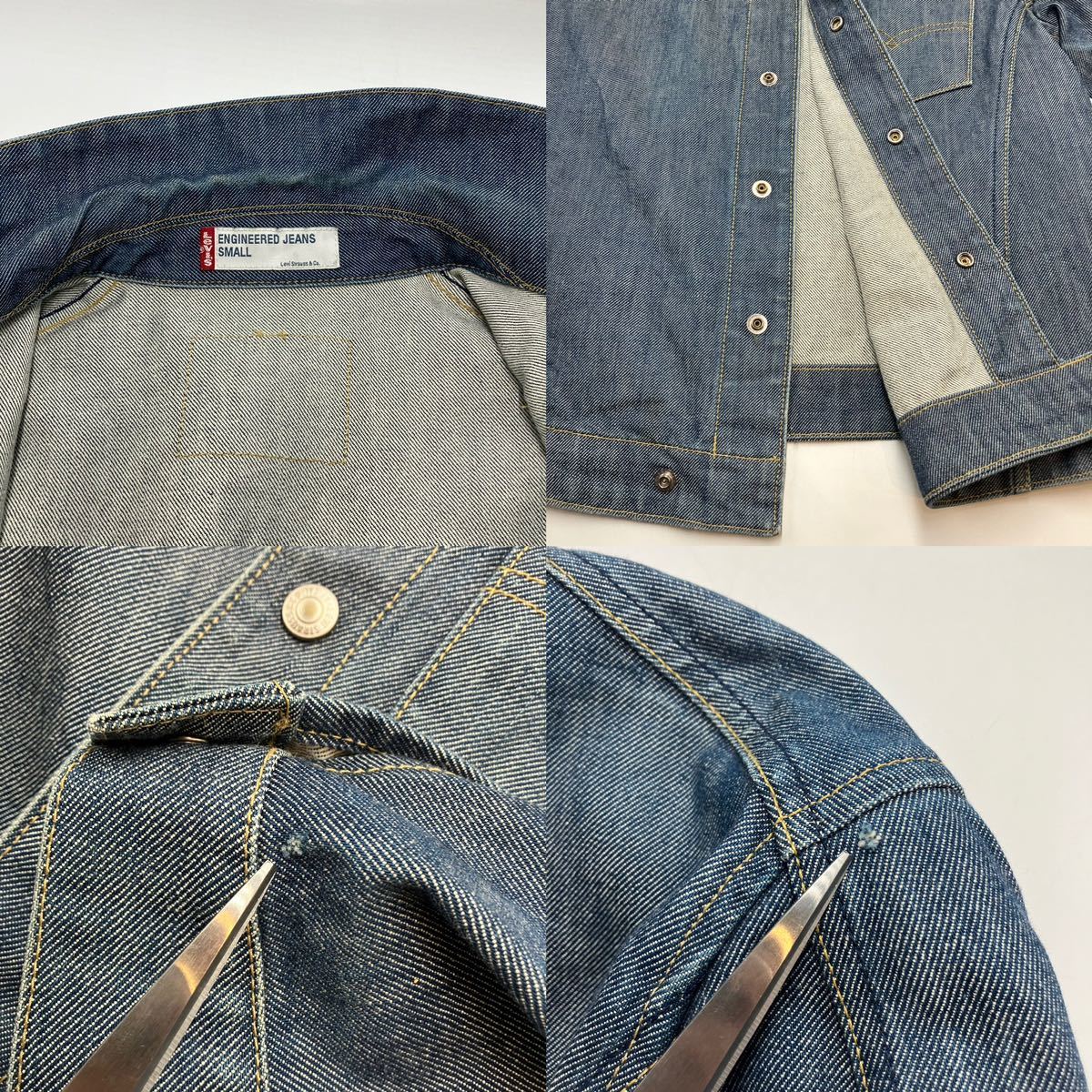 【S】Levi's ENGINEERED JEANS Denim Jacket リーバイス エンジニアド ジーンズ デニム ジャケット Gジャン F404_画像9