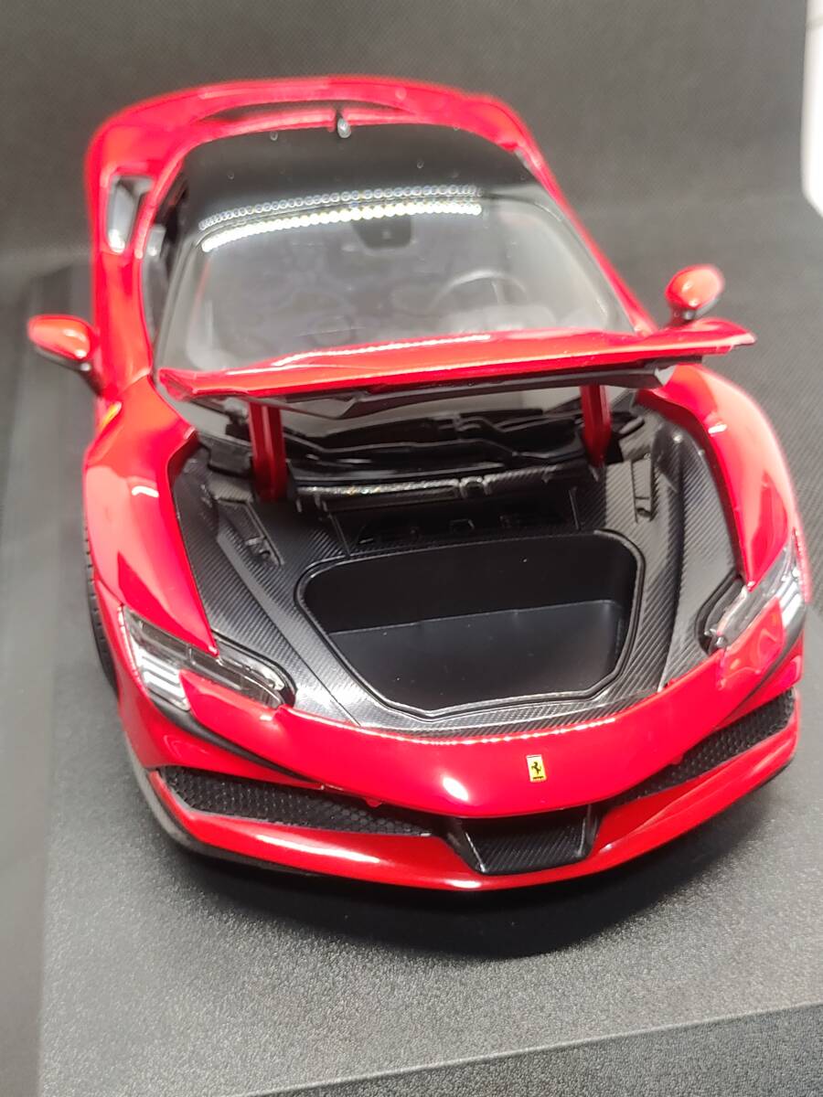 ブラーゴ Burago 1/18 フェラーリ SF90 ストラダーレ Ferrari SF90 STRADALE 外箱無し_画像6