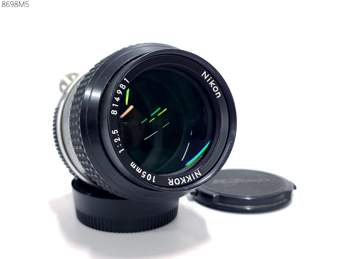 ★Nikon ニコン NIKKOR 105mm 1:2.5 一眼レフ カメラ レンズ 8698M5-5_画像1