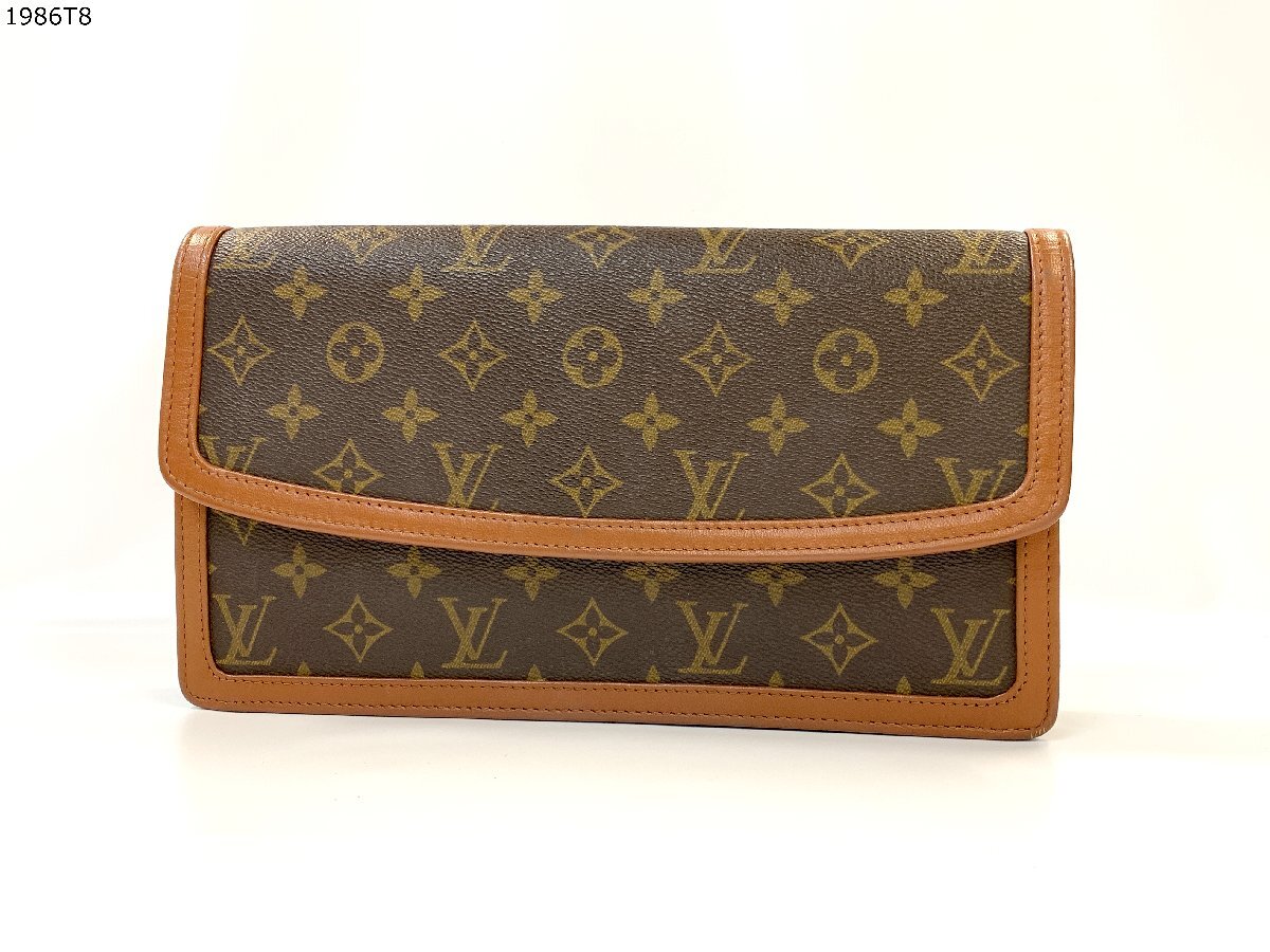 ★LOUIS VUITTON ルイヴィトン モノグラム ポシェット ダムPM M51812 クラッチバッグ ポーチ セカンドバッグ ヴィンテージ 1986T8-6_画像1