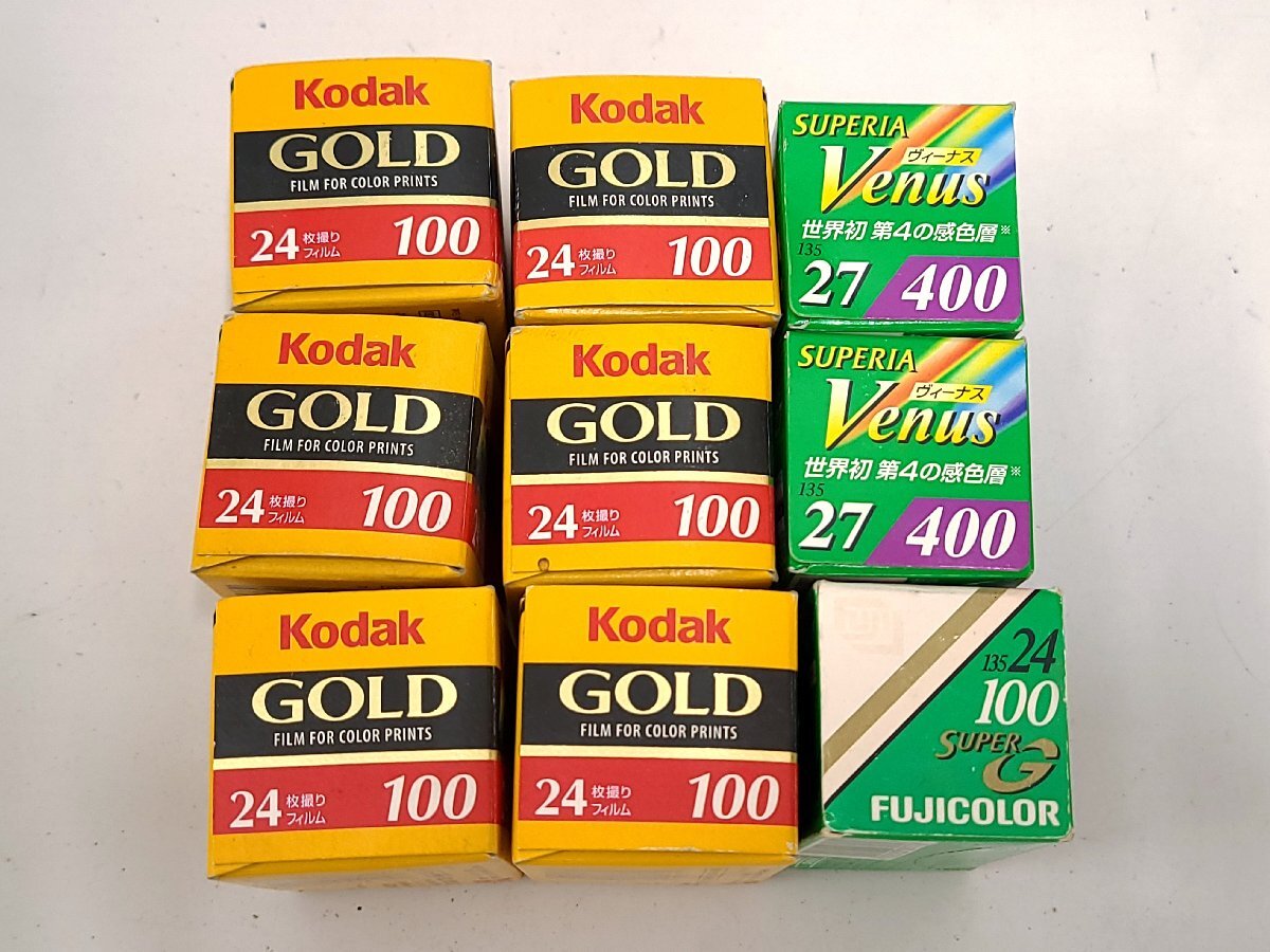 * unused Kodakko Duck GOLD 100 24 sheets .FUJIFILM SUPERIA Venus 400 27 sheets .SUPER G 100 24 sheets . total 9ps.@ expiration of a term film 8846M17-13