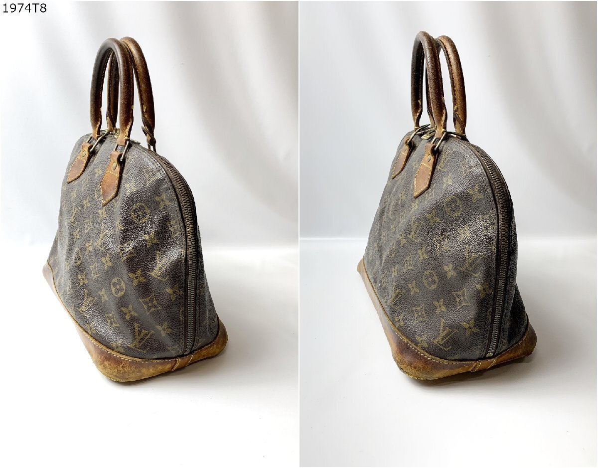 ★LOUIS VUITTON ルイヴィトン モノグラム アルマPM M51130 ハンドバッグ BAG 鞄 旧型 ヴィンテージ 1974T8-1_画像2