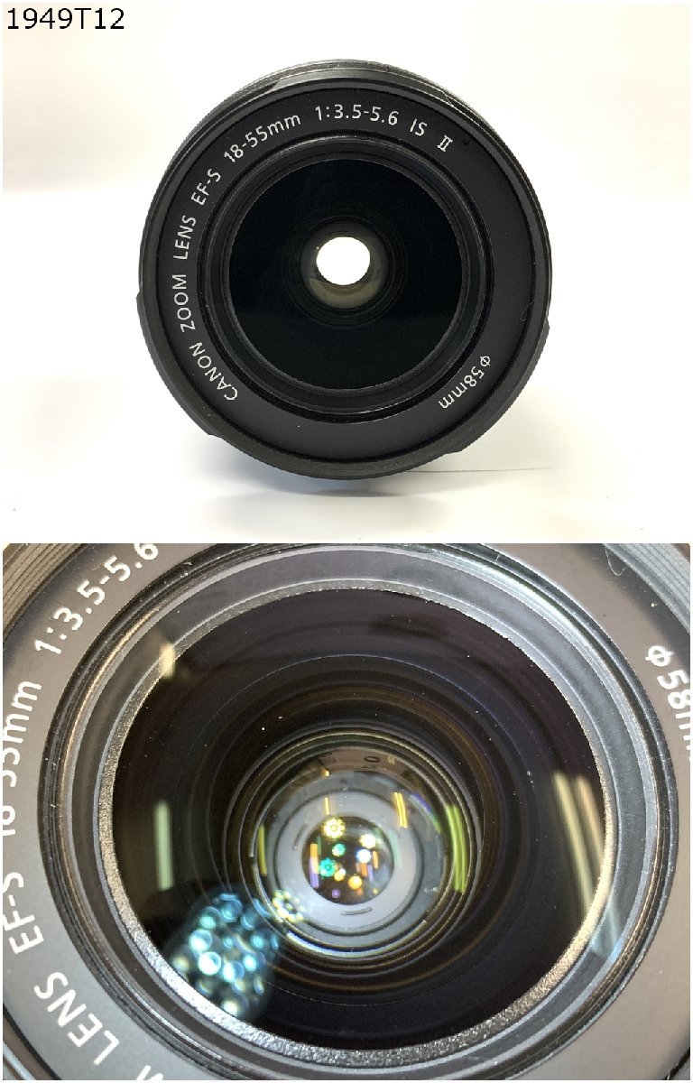 ★Canon キャノン ZOOM EF-S 18-55mm 1:3.5-5.6 ISⅡ MACRO マクロ 0.25m/0.8ft EW-60C 一眼レフ カメラ レンズ フード 1949T12-12_画像3