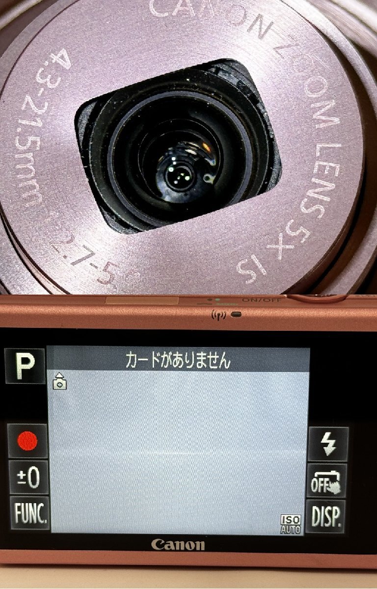 ★シャッターOK◎ Canon キャノン IXY 420F PC1739 ピンク コンパクト デジタルカメラ バッテリーチャージャー付 16111O5-12_画像5