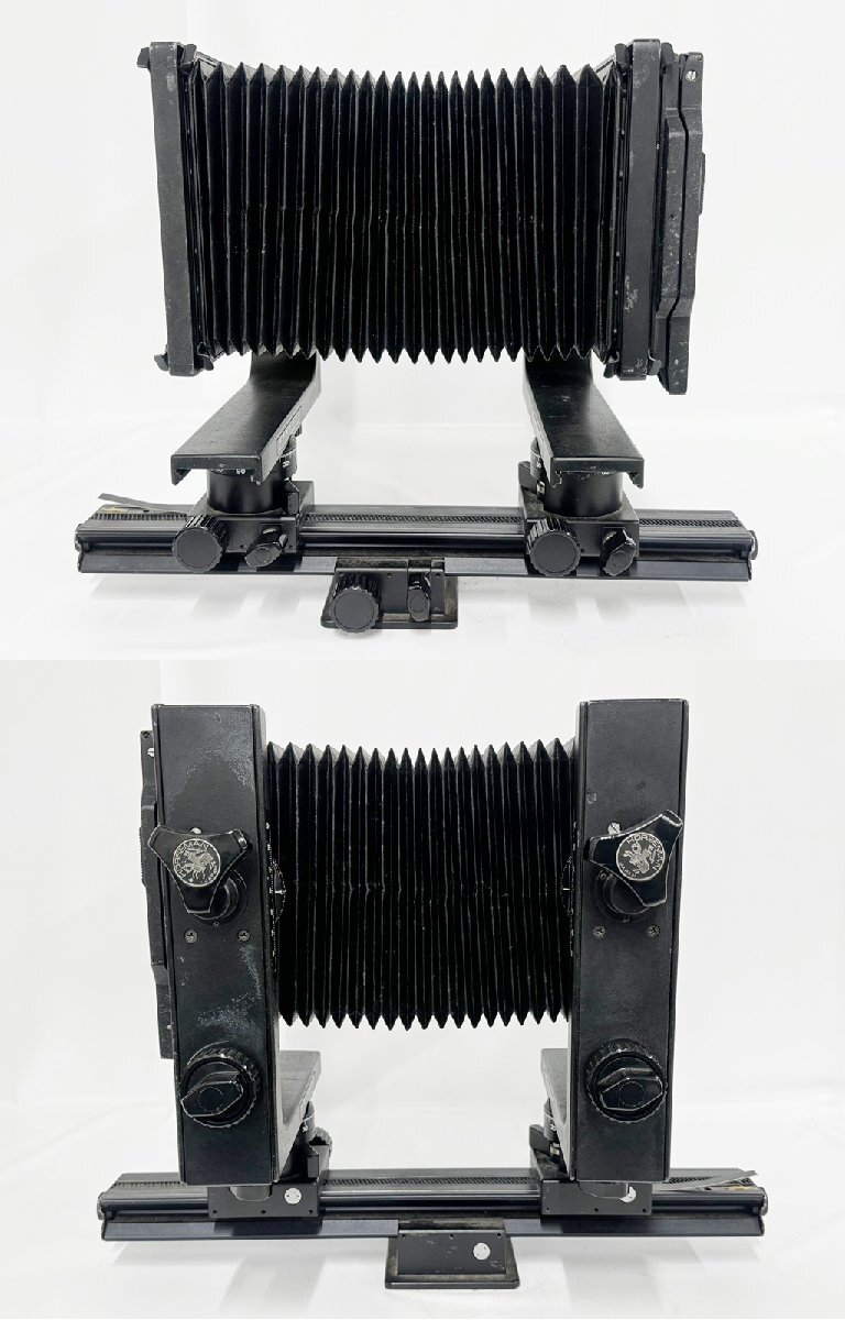 ★HORSEMAN ホースマン L45 4×5 大判 フィルム カメラ ボディ 延長レール 箱付 16153O5-5_画像5