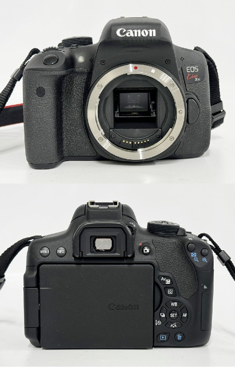 ★美品★ Canon キャノン EOS Kiss X8i EF-S 18-55mm 1:3.5-5.6 IS STM 一眼レフ デジタルカメラ ボディ レンズ 動作未確認 16254O17-7_画像2