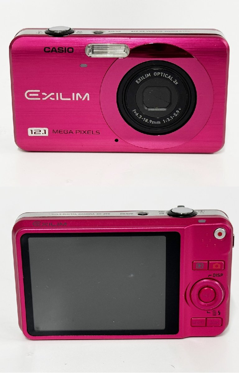 ★CASIO カシオ EXILIM エクシリム EX-Z90 ピンク コンパクト デジタルカメラ バッテリー有 動作未確認 16265O16-12_画像2