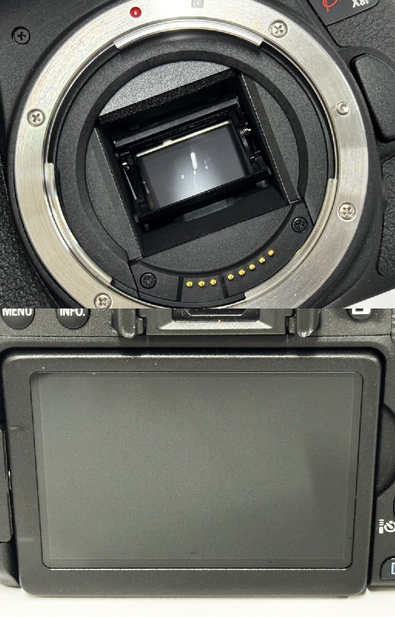 ★美品★ Canon キャノン EOS Kiss X8i EF-S 18-55mm 1:3.5-5.6 IS STM 一眼レフ デジタルカメラ ボディ レンズ 動作未確認 16254O17-7_画像5