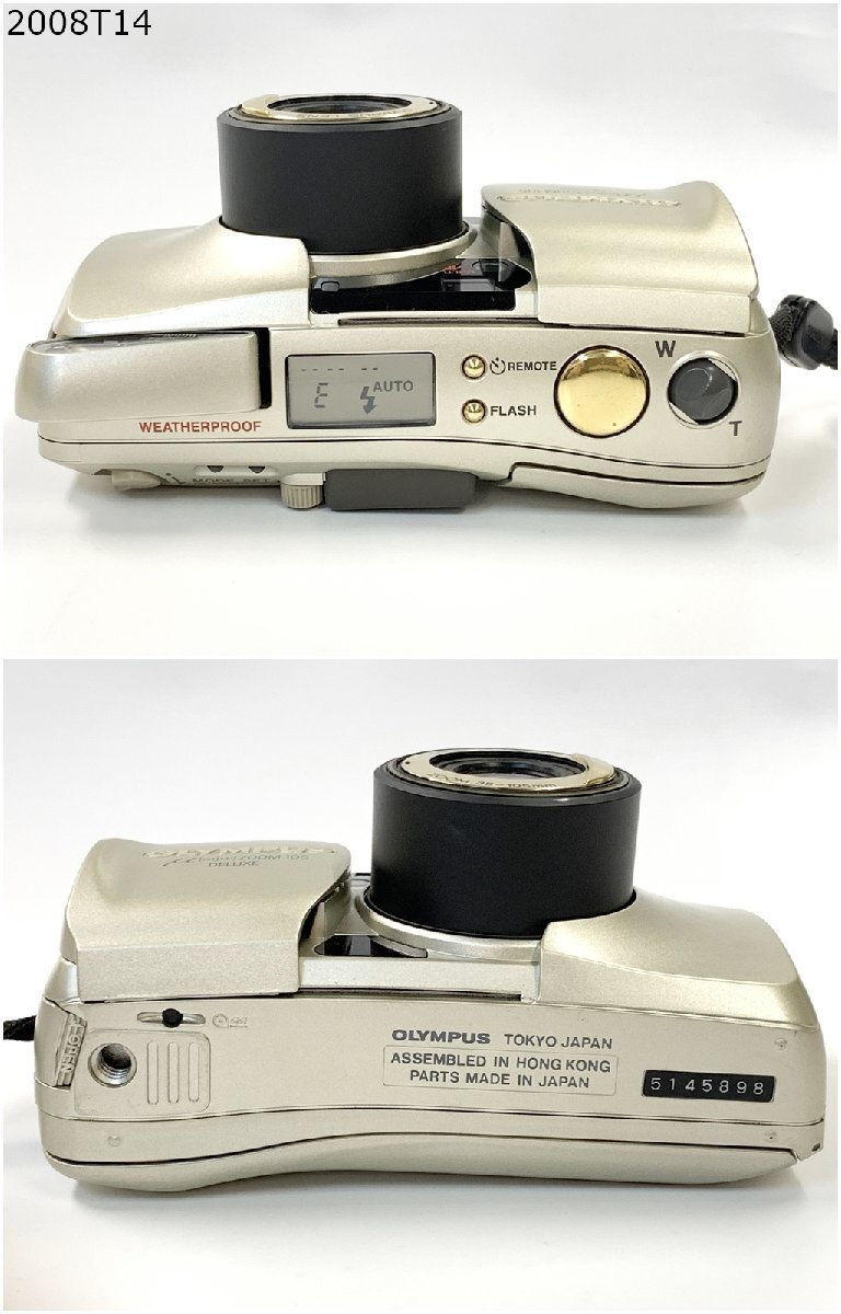 ★シャッターOK◎ OLYMPUS オリンパス μ[mju:] ZOOM 105 DELUXE ミュー コンパクト フィルムカメラ リモコン 2008T14-12の画像3