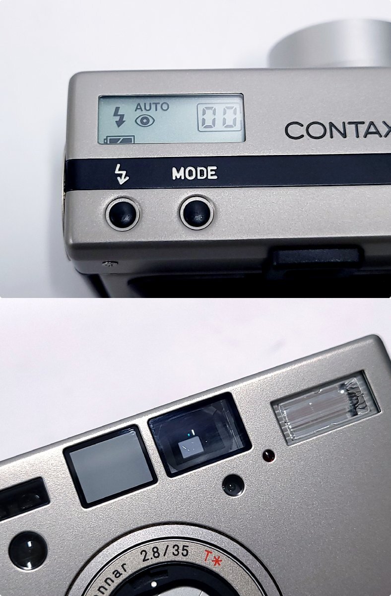 ★シャッターOK◎ CONTAX T3 Carl Zeiss Sonnar 2.8/35 T* コンタックス コンパクト フィルムカメラ DATA BACK 現状品 8752M12-8の画像8