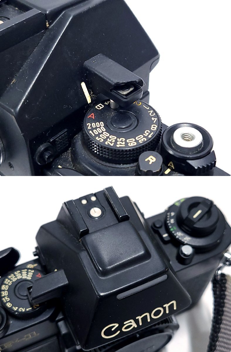 ★シャッターOK◎ Canon キャノン NEW F-1 一眼レフ フィルムカメラ ブラックボディ DATA BACK FN データバック 8779M5-5_画像6