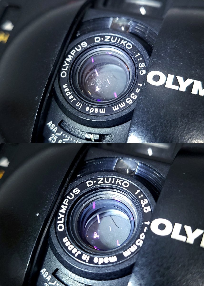 ★シャッターOK◎ OLYMPUS XA2 D.ZUIKO 1:3.5 f=35mm コンパクト フィルムカメラ 2台セット 8844M17-8_画像4