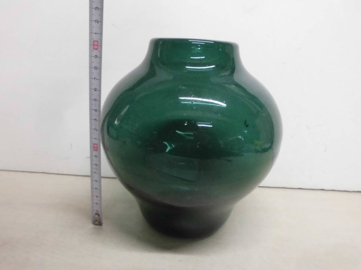 令ろ217木-1/ガラス製品　花瓶　ガラス工芸　インテリア_画像3