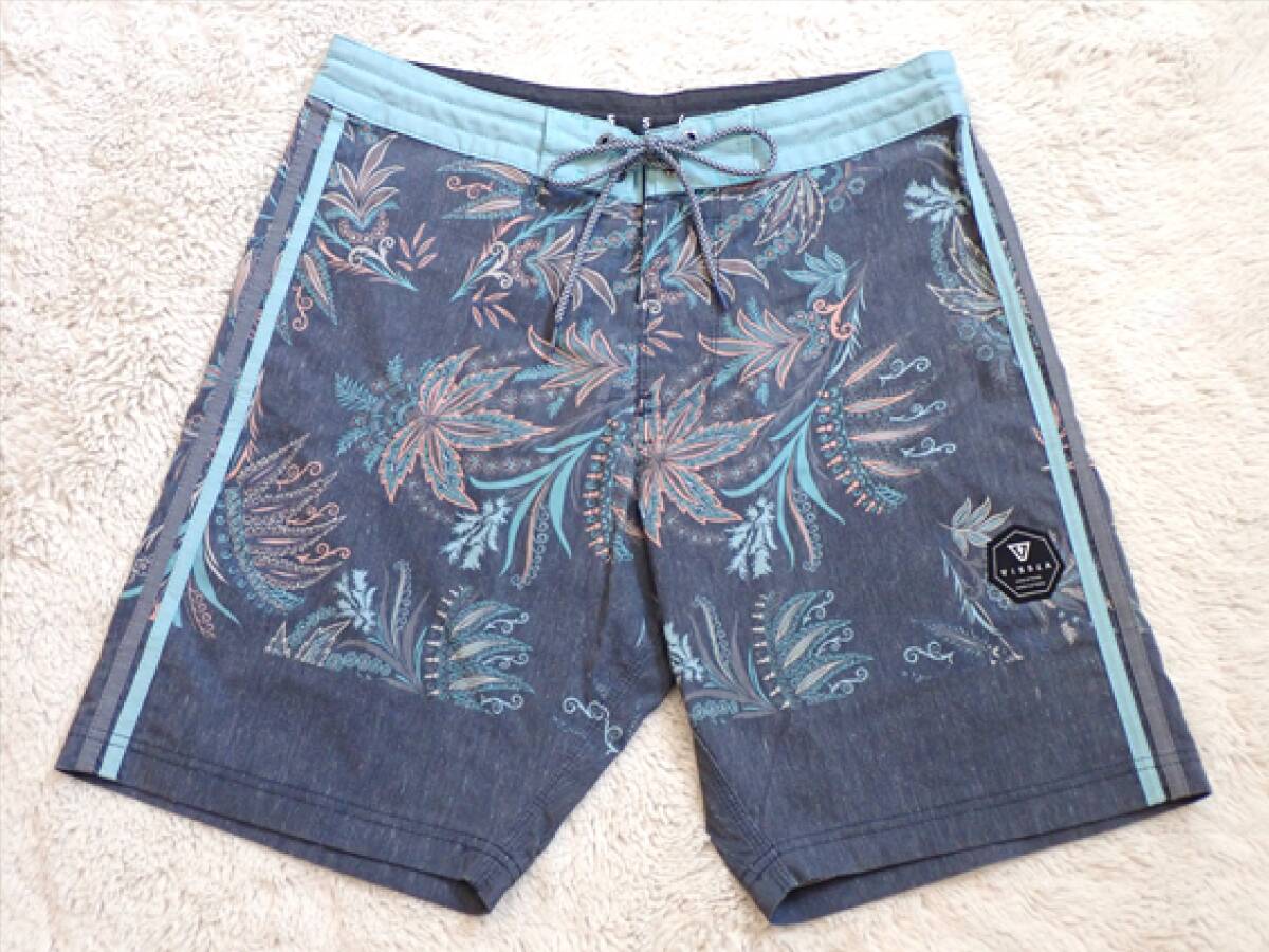 【VISSLA ヴィスラ】ボードショーツ メンズsize(30)ボタニカル柄 サーフィン ビーチ スイムパンツ☆良好品☆定￥12,100円_画像1