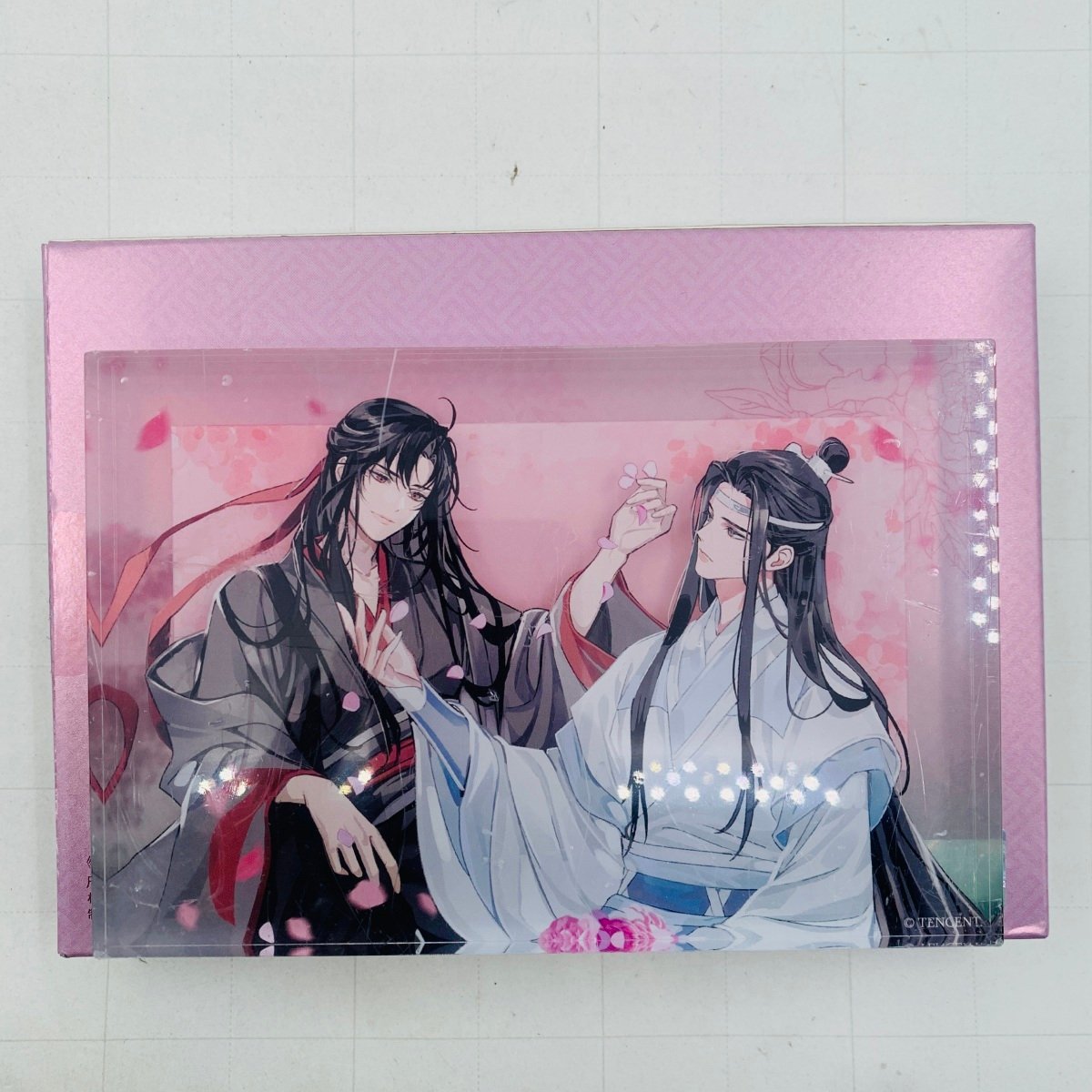 中古品 魔道祖師 春信 花緒 アクリルブロック 藍忘機 魏無羨の画像1