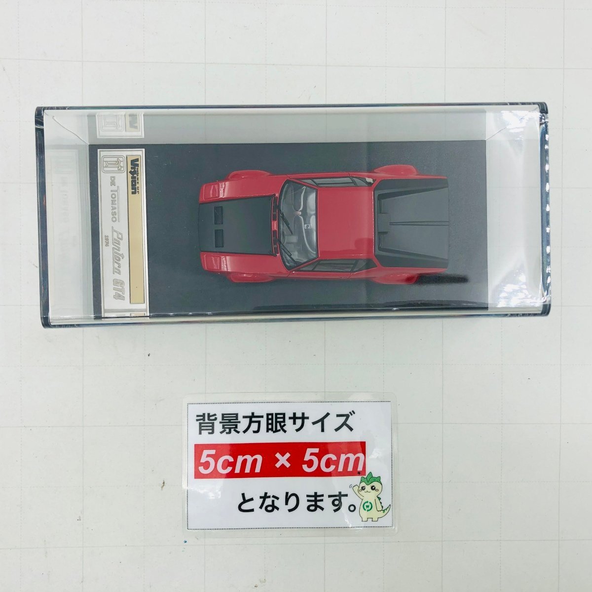 中古品 VISION Make Up 1/43 VM 076A DE TOMASO Pantera デ・トマソ・パンテーラ GT4 1974 Red & Black_画像2