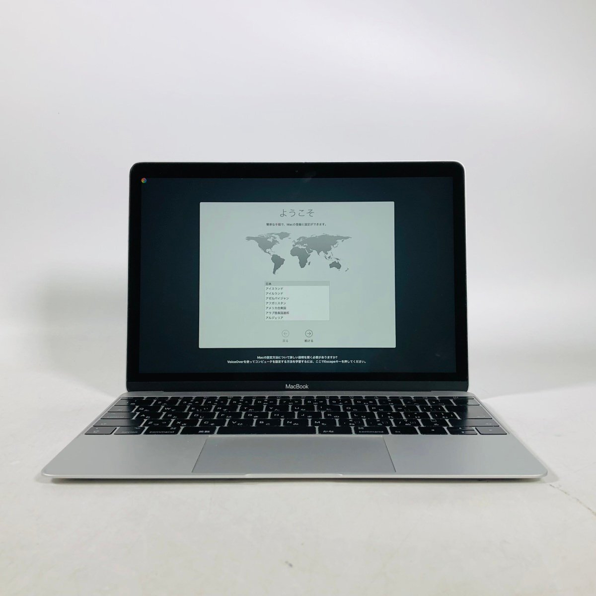 動作確認済み MacBook 12インチ (Mid 2017) Core m3 1.2GHz/8GB/SSD 256GB シルバー MNYH2J/A_画像1