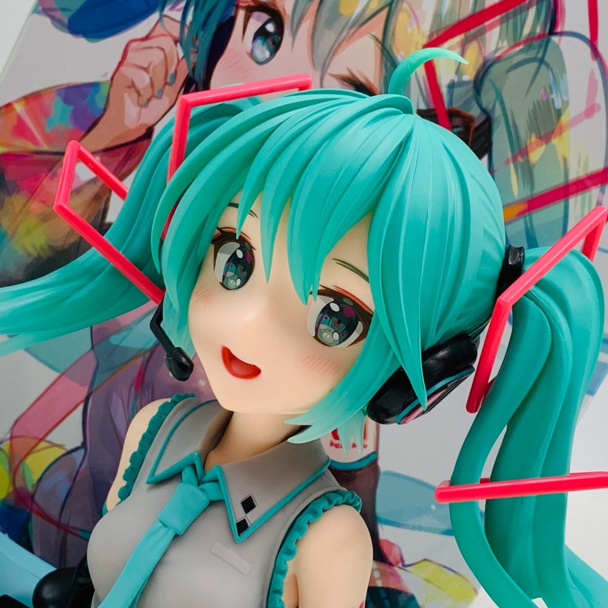 中古品 タイトーくじ 初音ミク 39の日 記念くじ A賞 胸像フィギュア_画像1