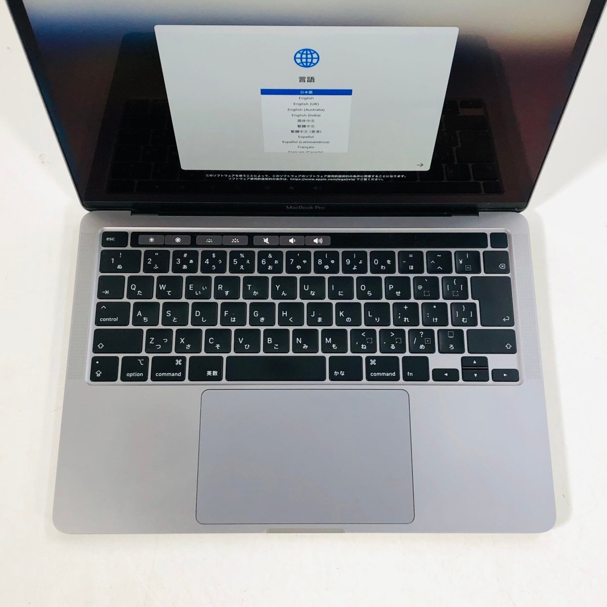 動作確認済み MacBook Pro 13インチ (Mid 2020) Core i5 2.0GHz/16GB/SSD 512GB スペースグレイ MWP42J/Aの画像2