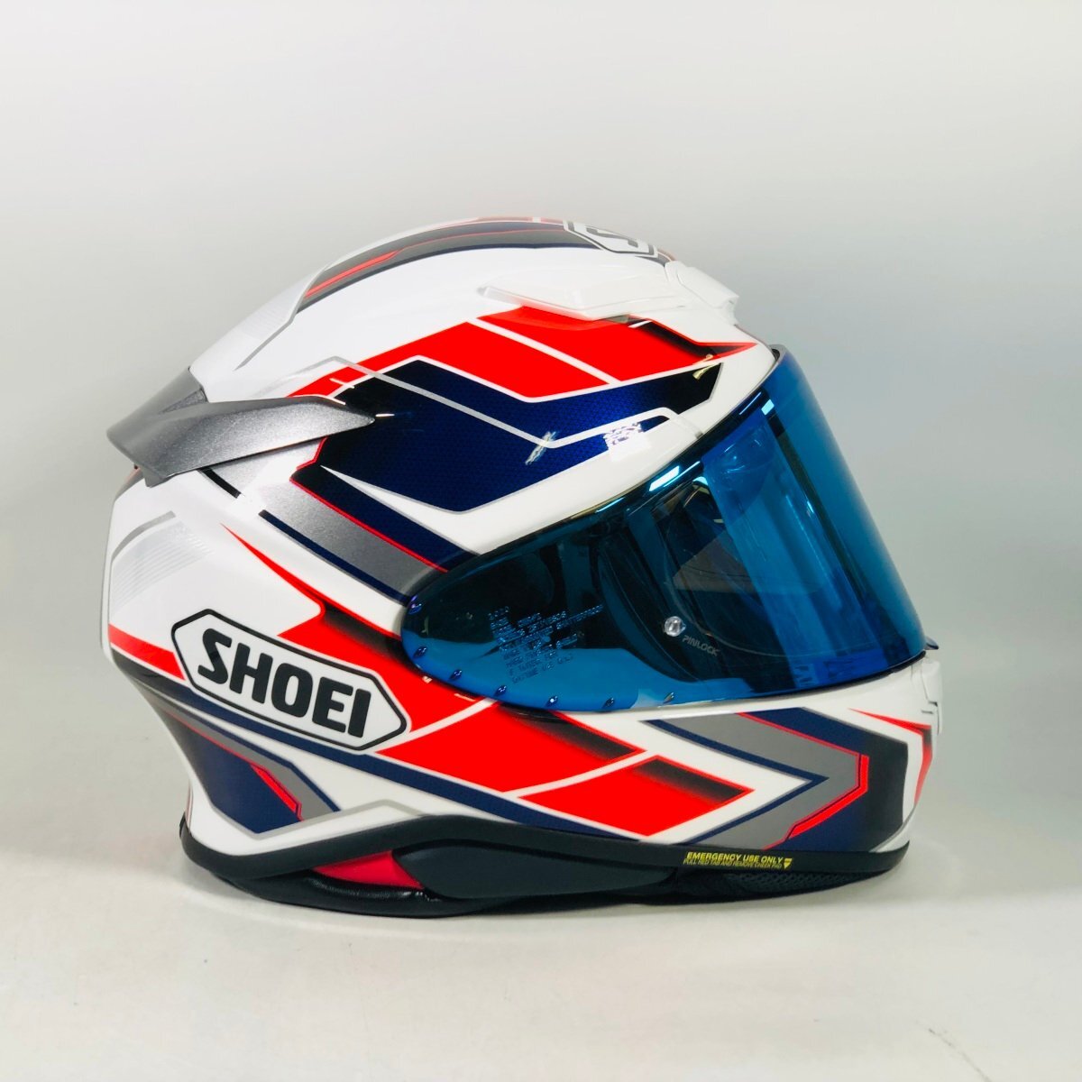 現状品 SHOEI ショウエイ フルフェイスヘルメット TC-10 Mサイズ + B+COM SB6X付きの画像4