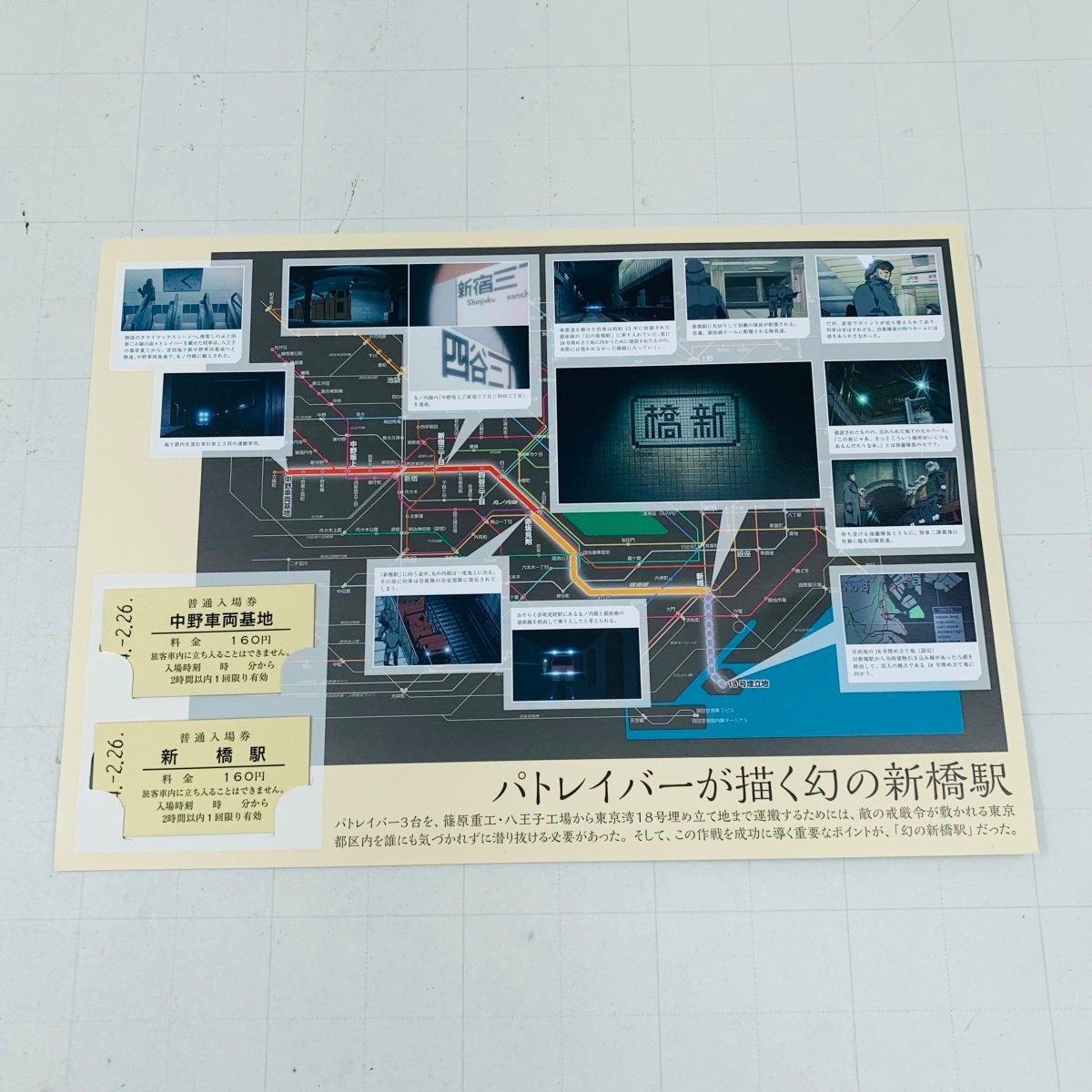 中古品 機動警察パトレイバー 幻の新橋駅記念入場券の画像3