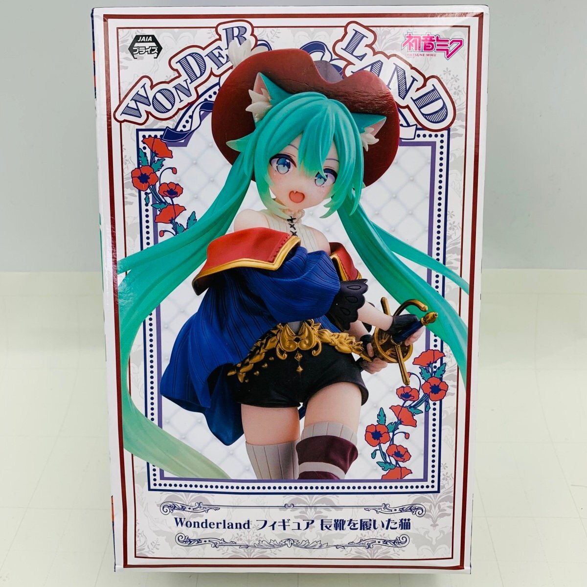 新品未開封 タイトー 初音ミク Wonderland フィギュア 長靴を履いた猫_画像1