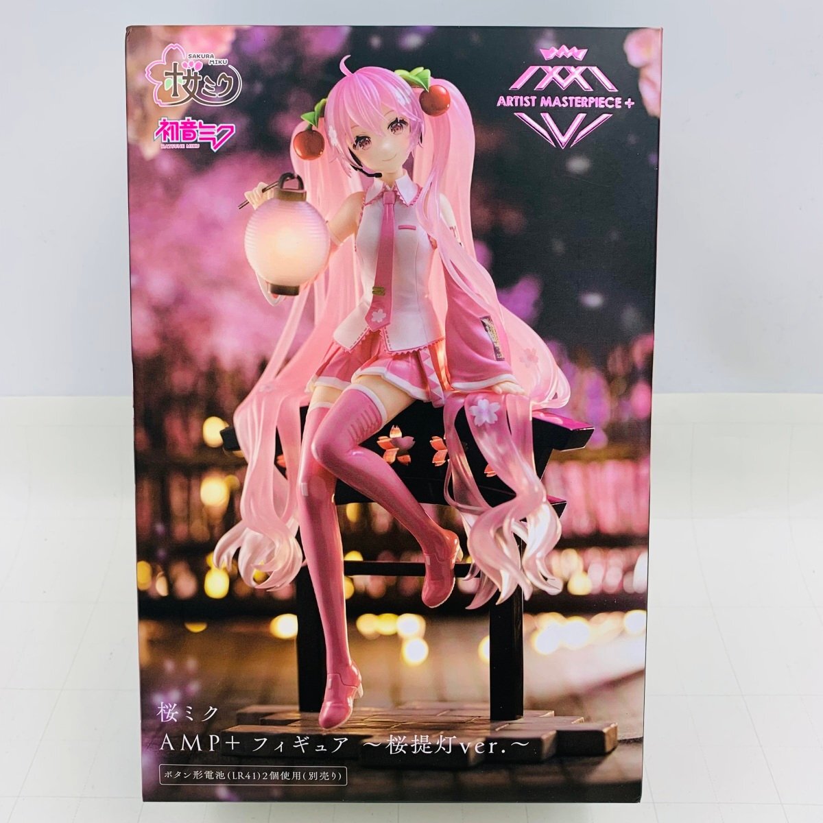 新品未開封 タイトー 初音ミク AMP+ フィギュア 桜ミク 桜提灯ver_画像1