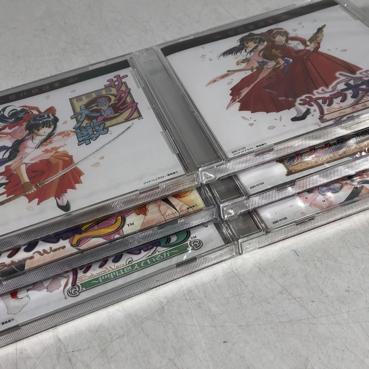 新品未開封 新サクラ大戦 限定版 特典 歴代歌謡集 CD 6枚 歴代美術集 セットの画像4