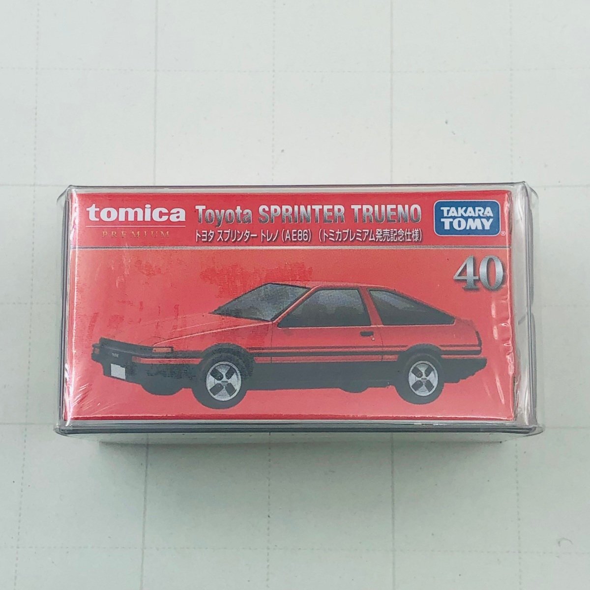 新品未開封 タカラトミー トミカ プレミアム 発売記念仕様 トヨタ スプリンター トレノ AE86 Toyota SPRINTER TRUENOの画像1