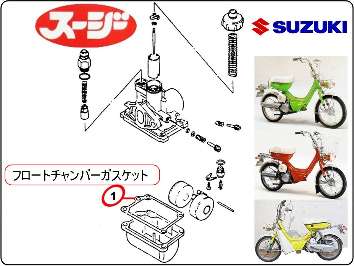 スージー　型式FA50 【フロートチャンバーガスケット】-【新品-1枚】_商品説明図