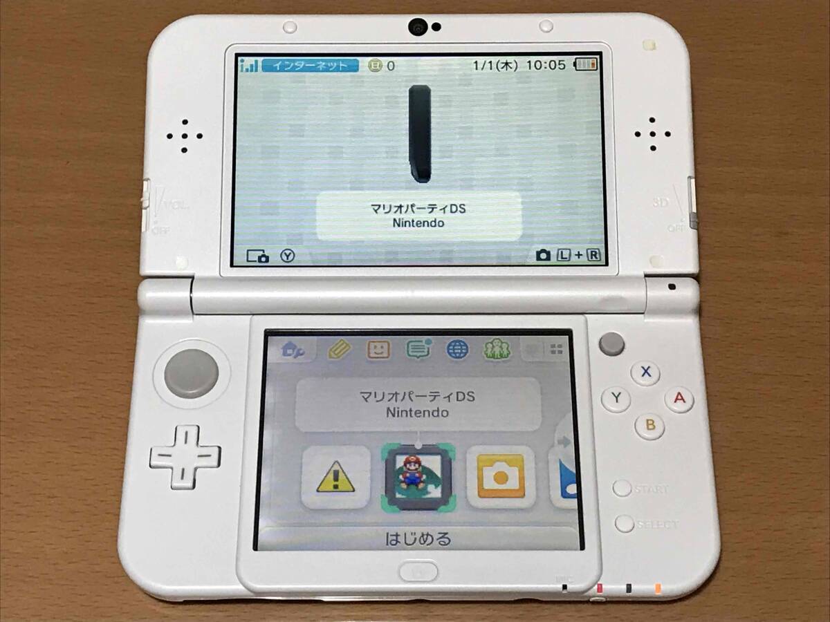 ★動作確認済 New ニンテンドー 3DSLL 本体 パールホワイト 任天堂 3DS LL Nintendo★_画像2