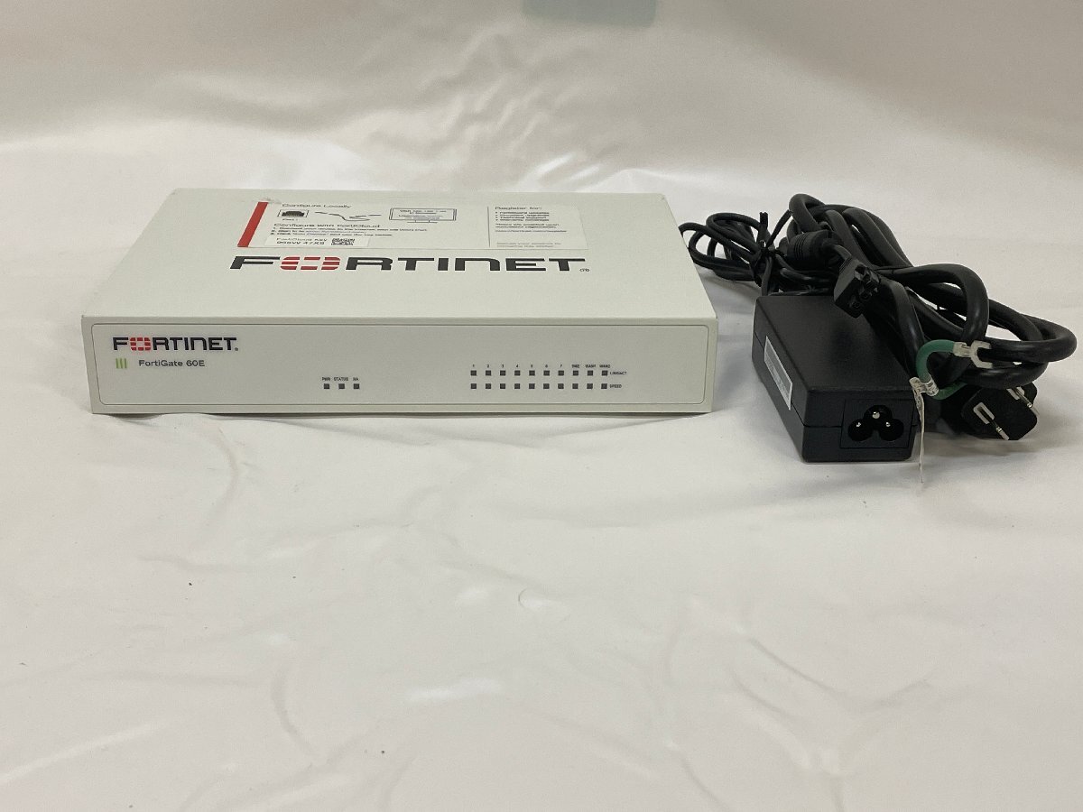 【中古】Fortinet Fortigate 60E　工場出荷初期化済み（23）　ライセンス・サポート期限切れ　ファーム V5.4.9_画像1