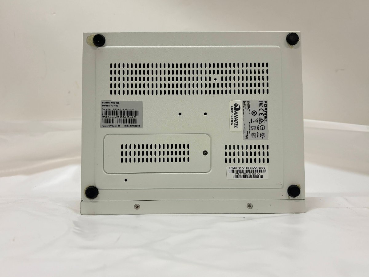 【中古】Fortinet Fortigate 80E　工場出荷初期化済み（3）　ライセンス・サポート2025/02/26まで　ファーム V7.4.3_画像4