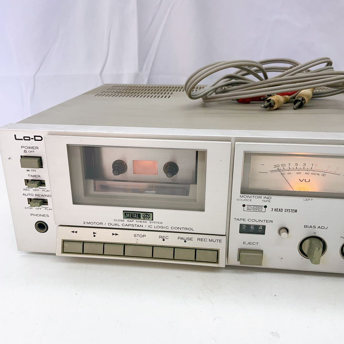 3AC18 Lo-D ローディー D-90s カセットデッキ オーディオ器 中古 現状品 通電ok 動作未確認_画像2