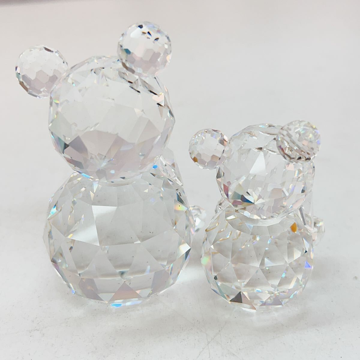 3AA118 【美品】スワロフスキー 置物 まとめ売り SWAROVSKI 熊 ガラス 飾り 現状品_画像3