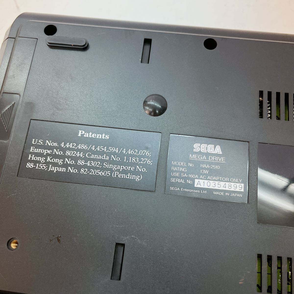 3AD144 SEGA セガ MEGA DRIVE 16-BIT HAA-2510 ゲーム機 コントローラー 中古 現状品の画像7