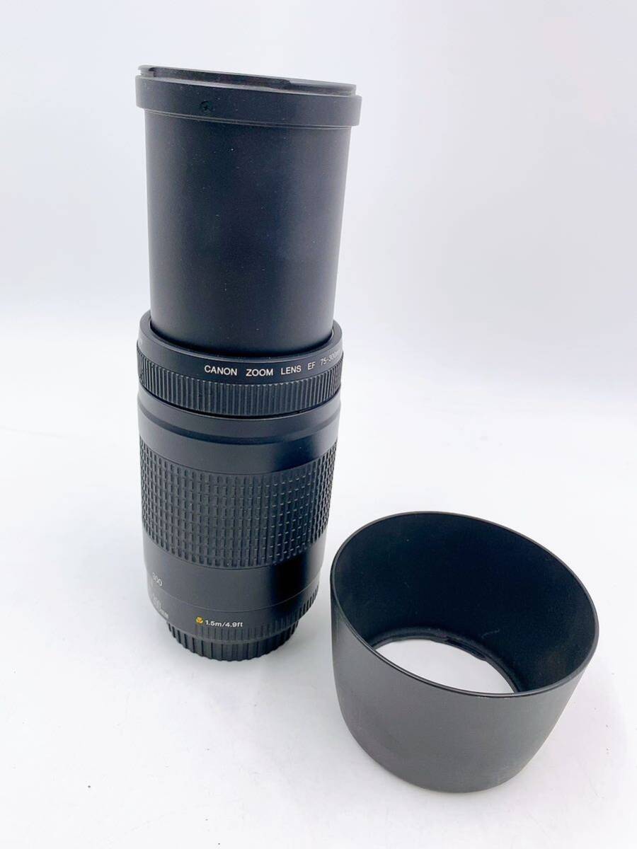 3AC27 CANON ZOOM LENS EF 75-300mm 1:4-5.6 II カメラレンズ 中古 現状品 動作未確認_画像2