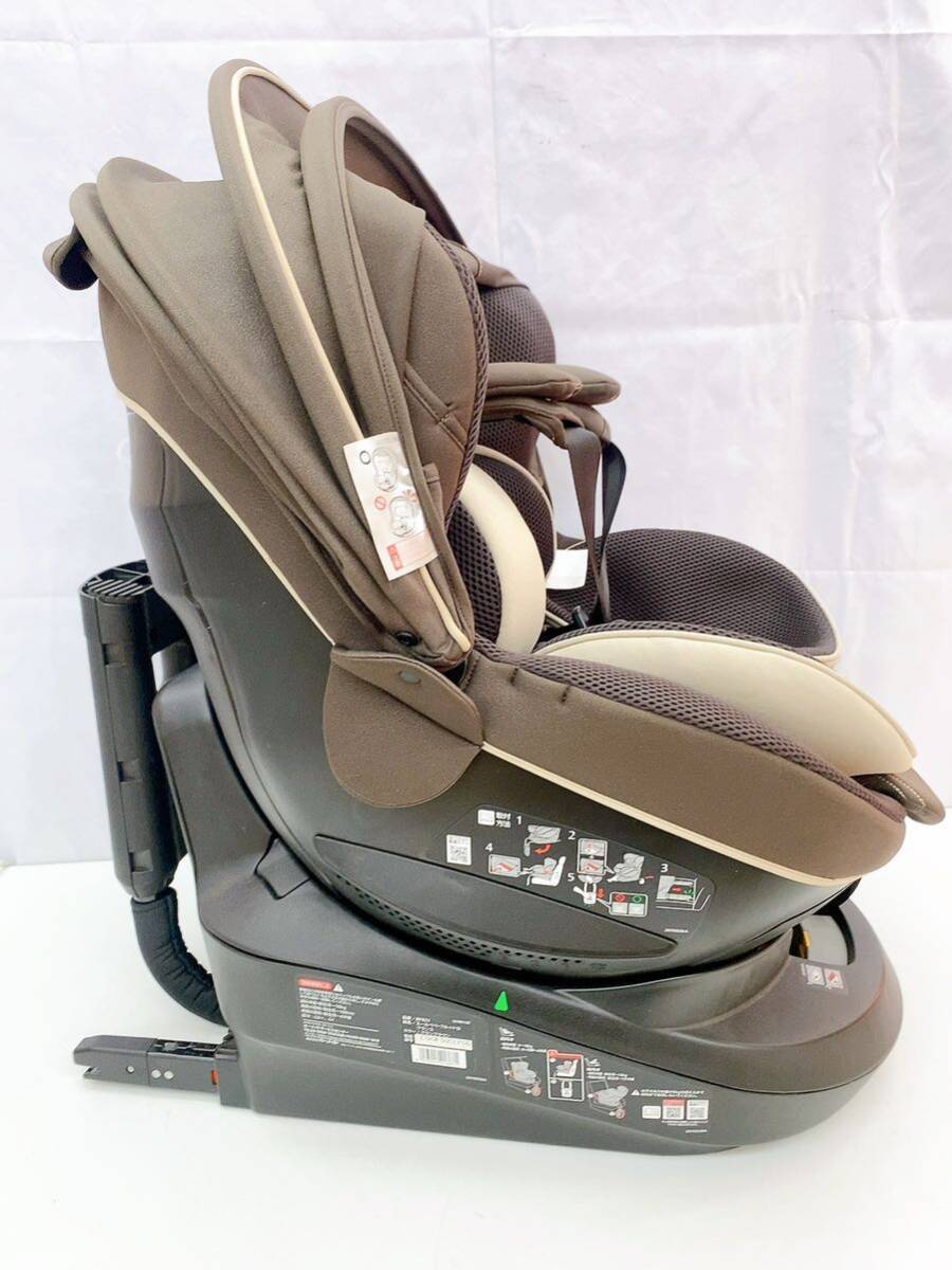 3AB57 エールべべ（AILEBEBE）チャイルドシート ISOFIX クルット5i グランス KURUTTO 5i BF921 中古 現状品_画像5