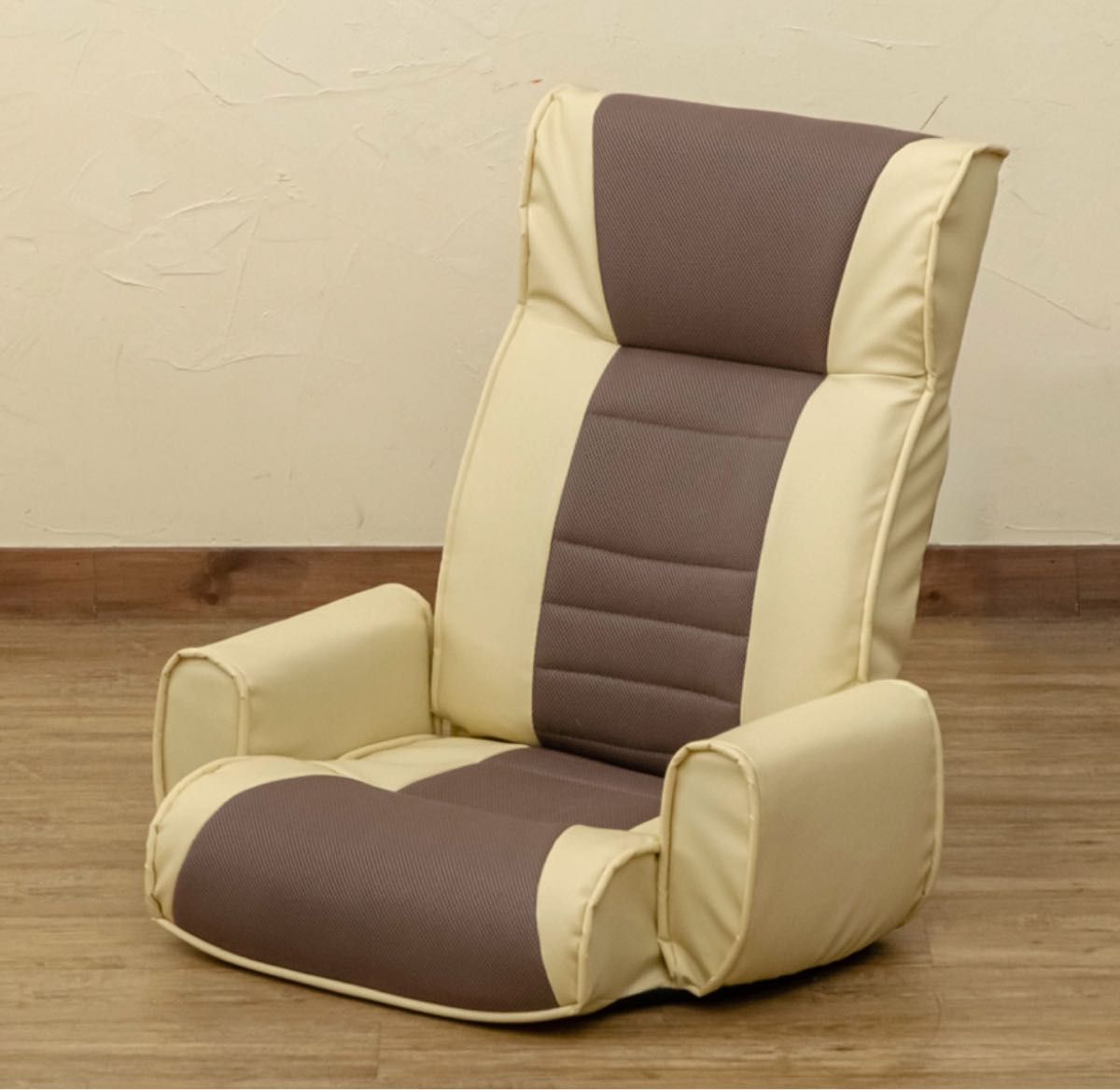 【新品 送料無料】メッシュ肘付座椅子 7段　全3色　リクライニングチェア　座椅子　アームレスト付き　ラウンジチェア シングルソファ