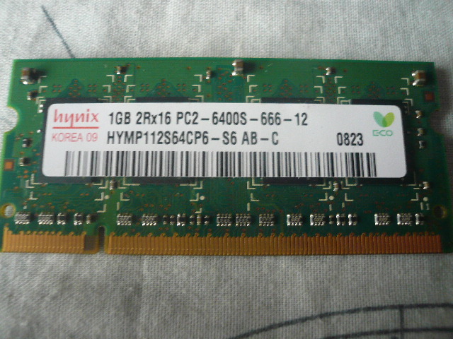 増設メモリ4枚組☆I・O DATA PC2-5300 1G×2枚 hynix PC2-5300S-555-12 1Gと512M 古いノートパソコンから抜き出し 送料安 激安の画像3