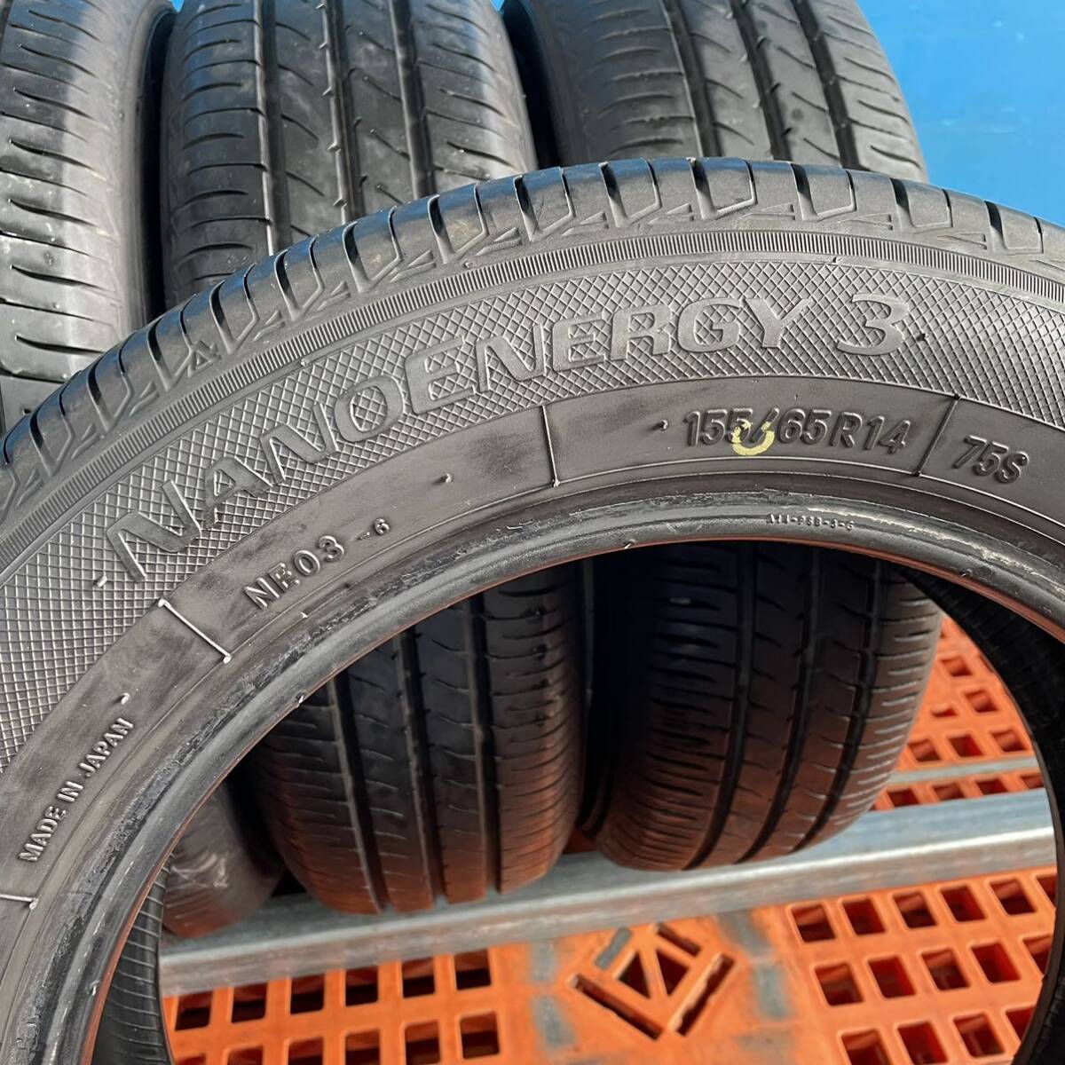 155/65R14 TOYO NANOENERGY3 155/65/14 サマータイヤ　　4本　2022年製造_画像6