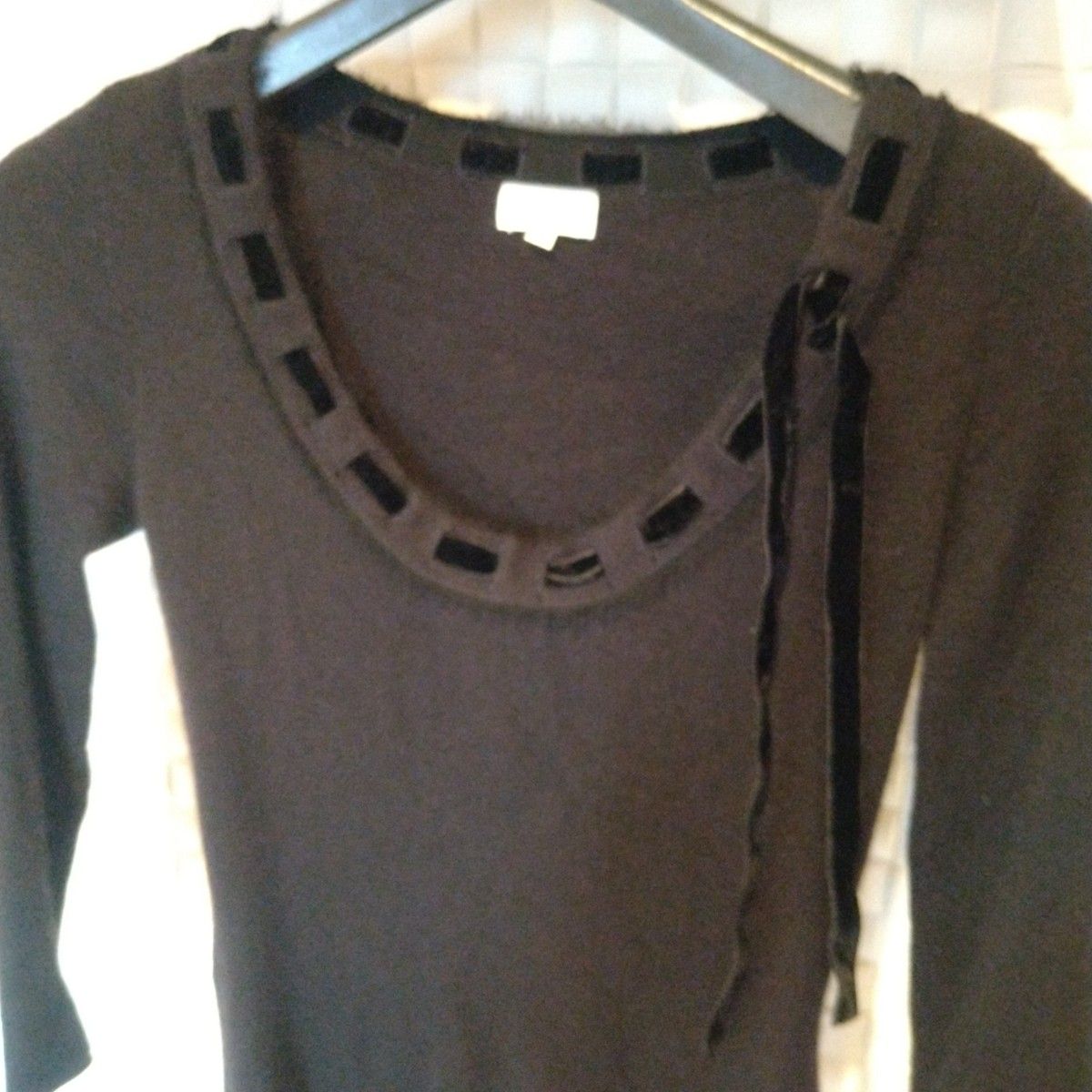 FOXEY フォクシー カシミヤ ニット 38 セーター シルク リボン FOXEY フォクシー カシミヤ ニット 38 セーター シルク リボン